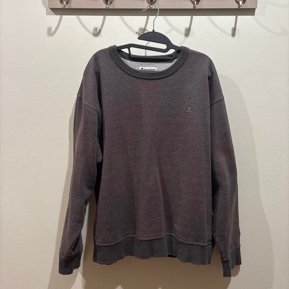 Champion Men's Grey and Brown Sweatshirt